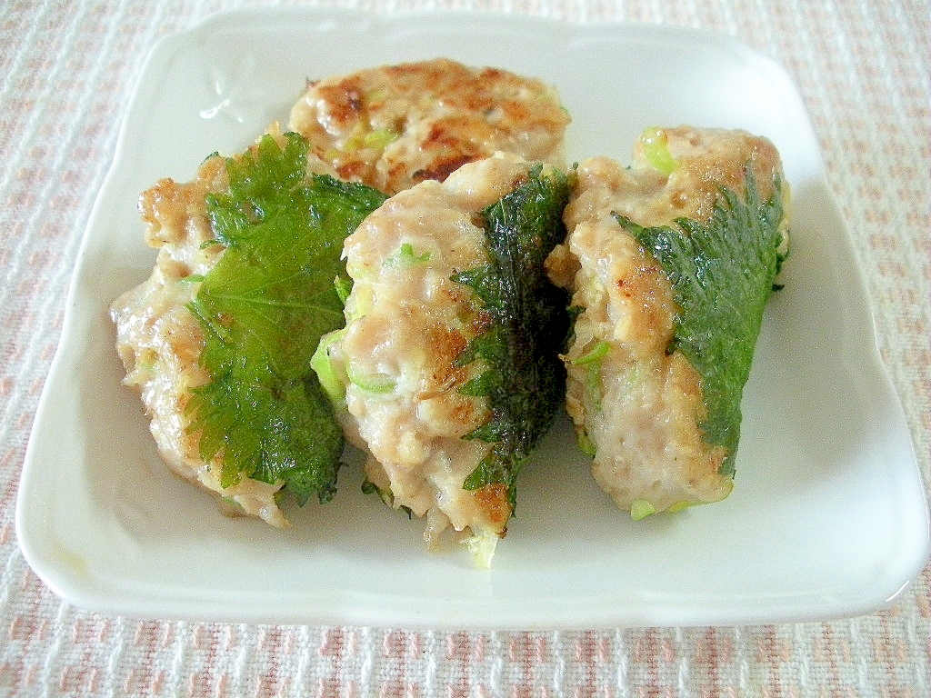 サバのすり身の大葉巻き焼き☆